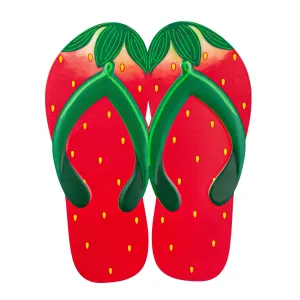 12" Embossed Metal Hanger: Strawberry Flip Flops