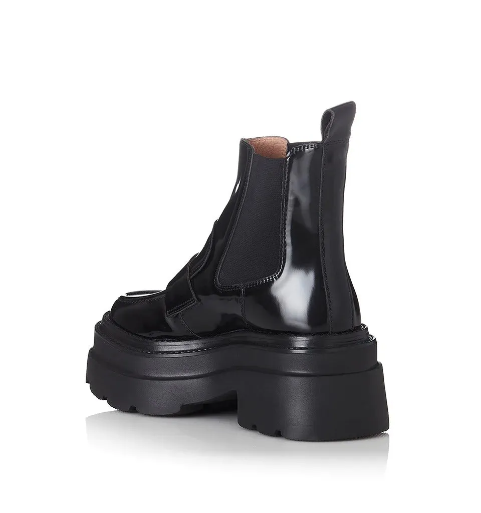 ALIAS MAE Womens Ivy Boots Black Patent Leather