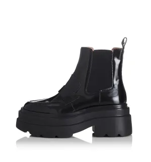 ALIAS MAE Womens Ivy Boots Black Patent Leather