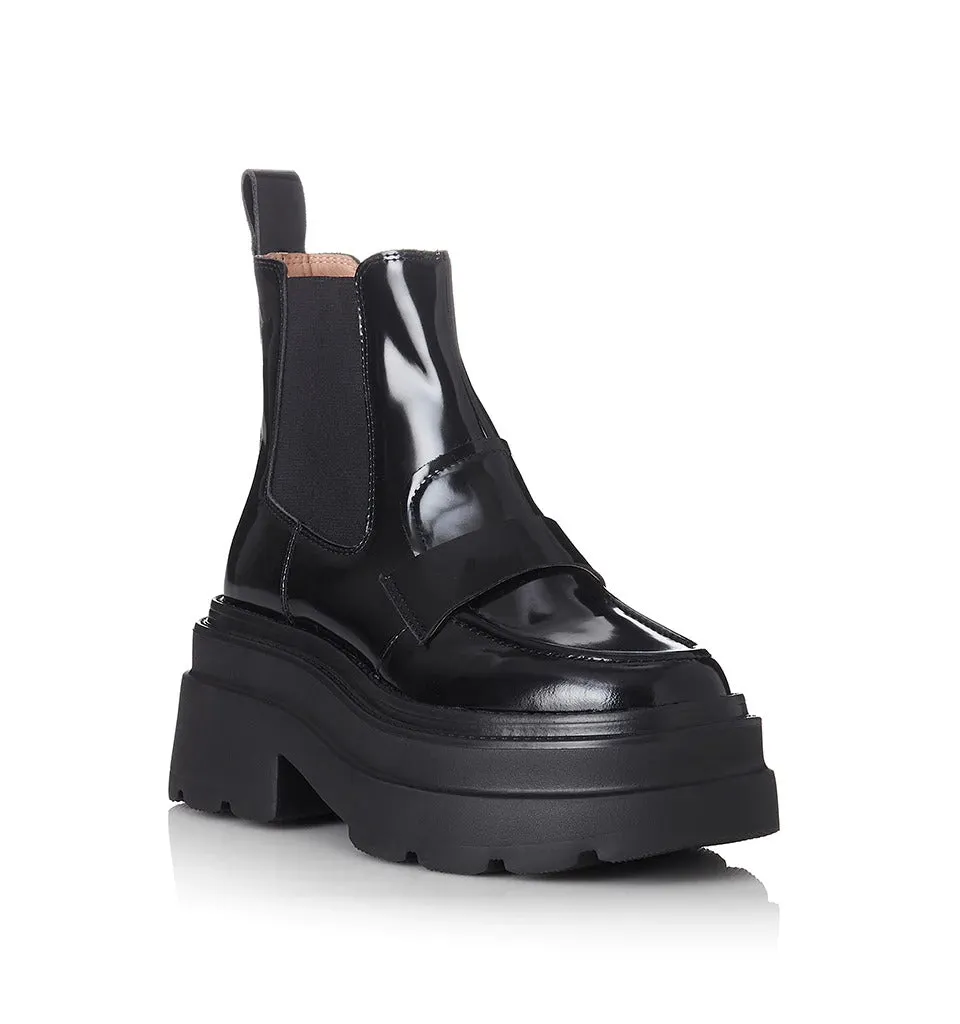 ALIAS MAE Womens Ivy Boots Black Patent Leather