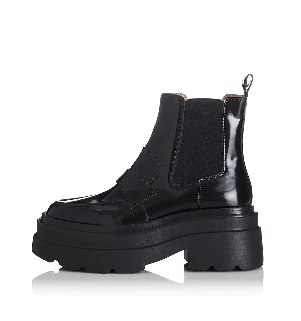 ALIAS MAE Womens Ivy Boots Black Patent Leather