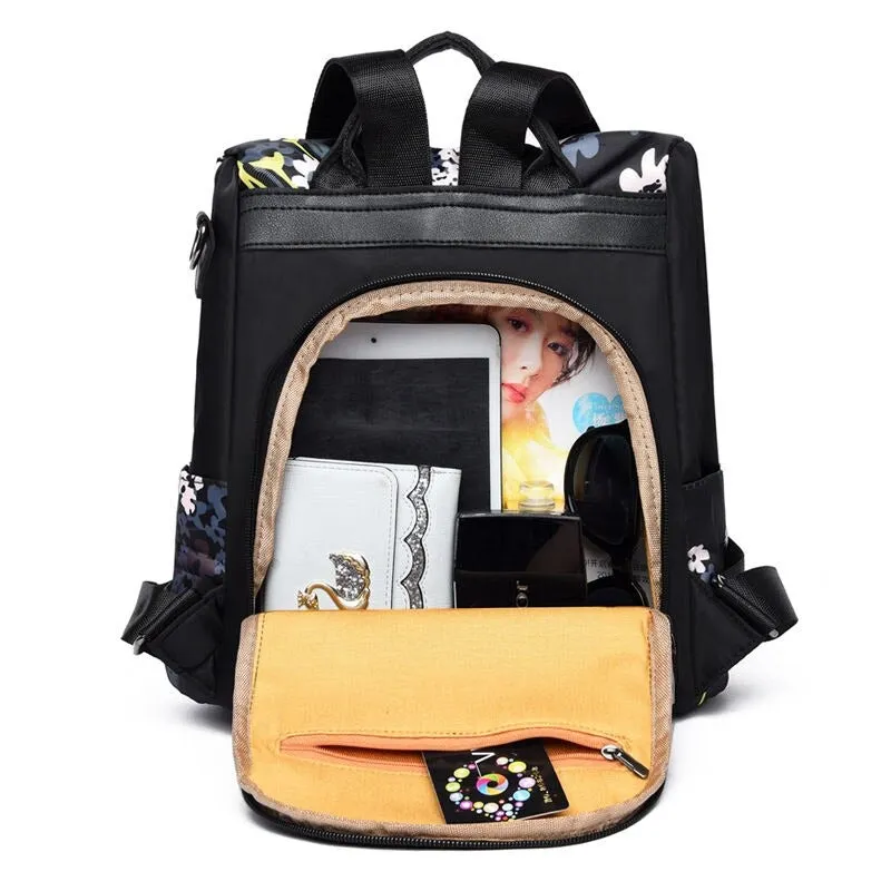 Anti-Theft Zipper Shoulder Backpack For Girls