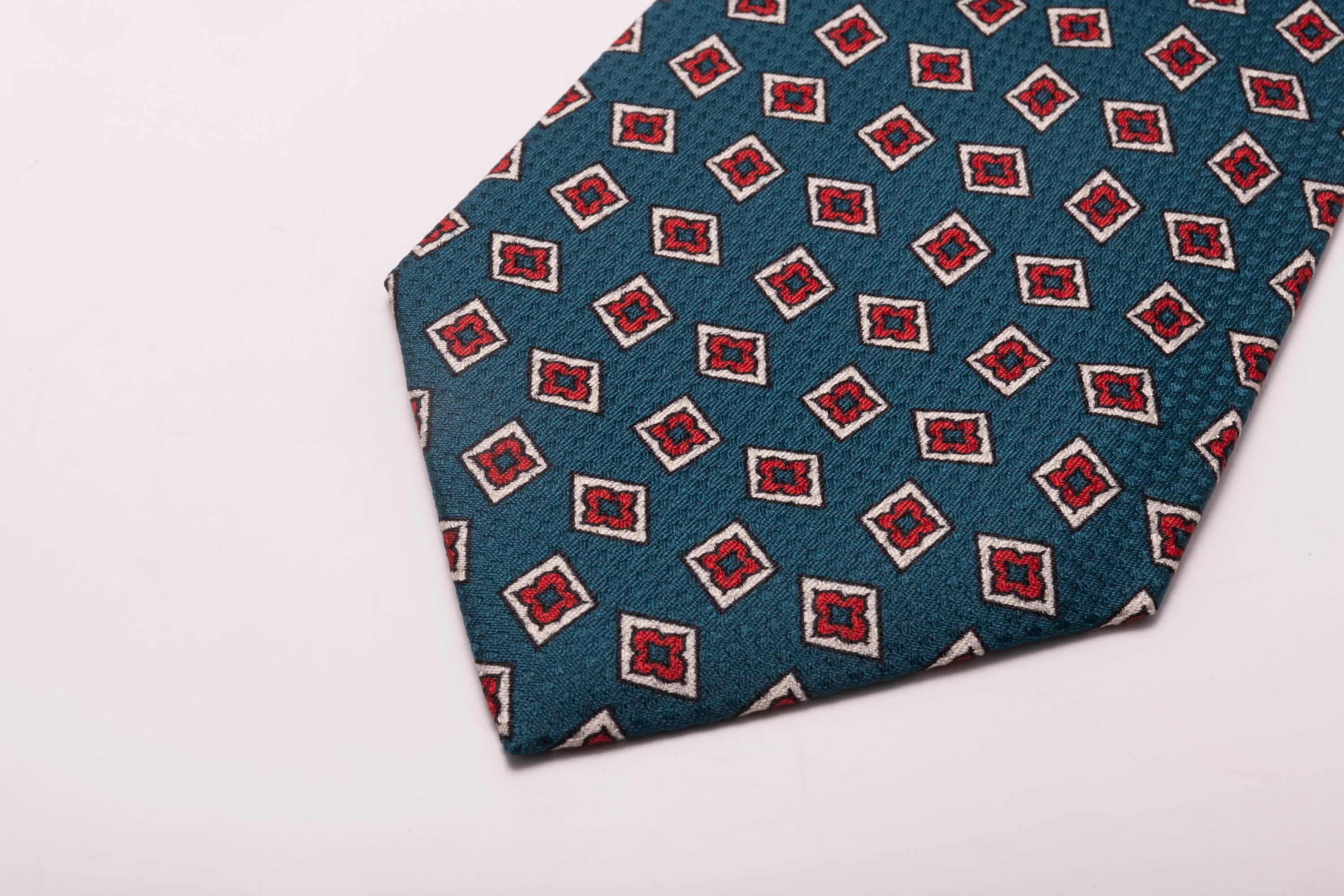 Aqua Green Jacquard Woven Tie