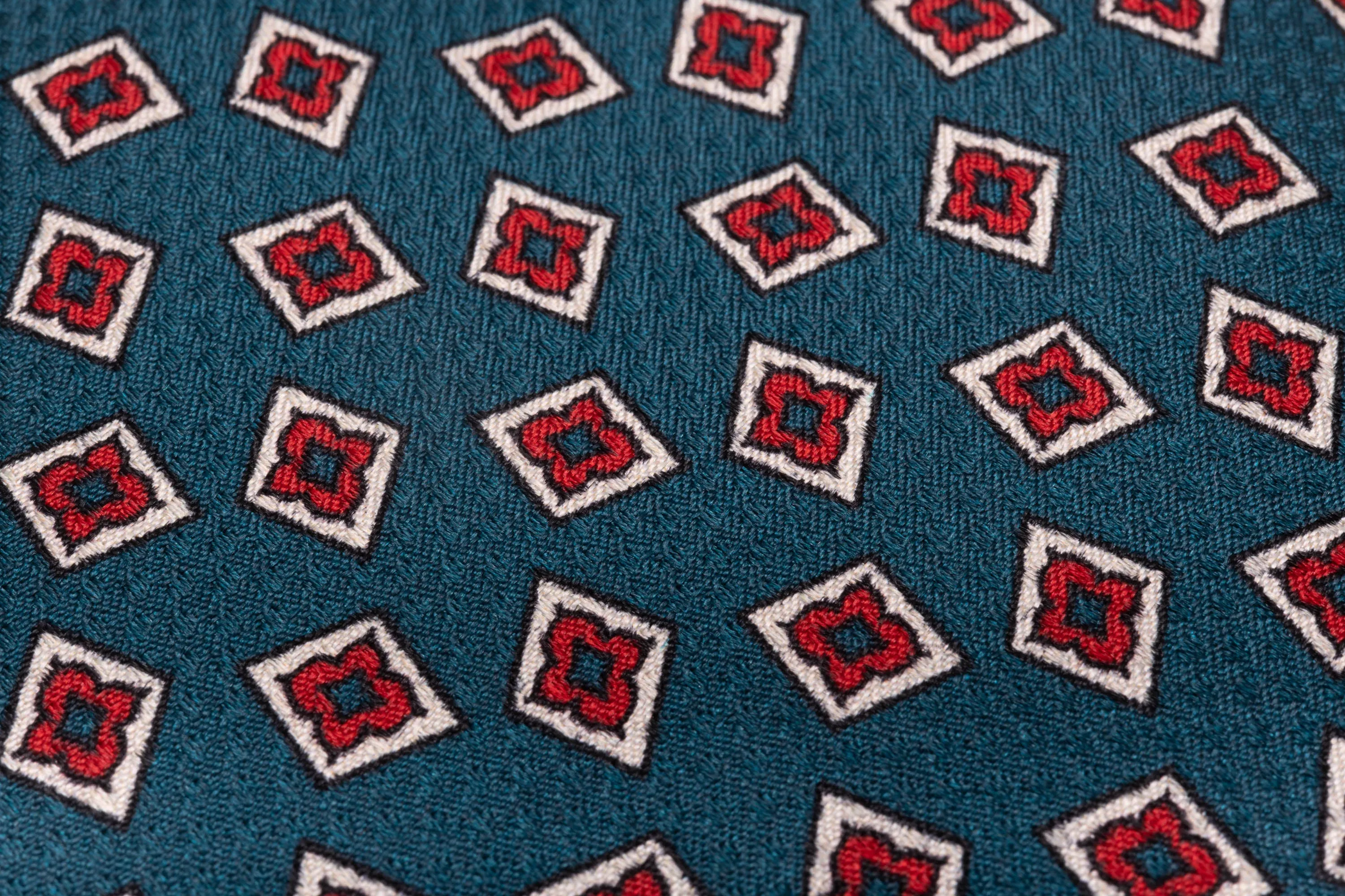 Aqua Green Jacquard Woven Tie