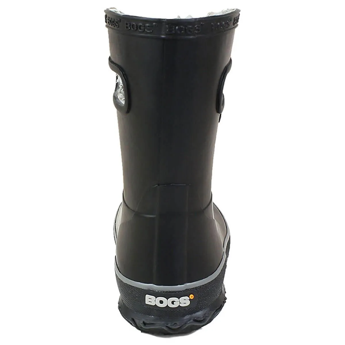 Bogs Kids' Insulated Rain Boots - Amanda Plush, Black, Size 1 | 72454-001-010