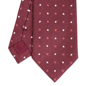 BURGUNDY SARTORIAL COTTON AND SILK TIE