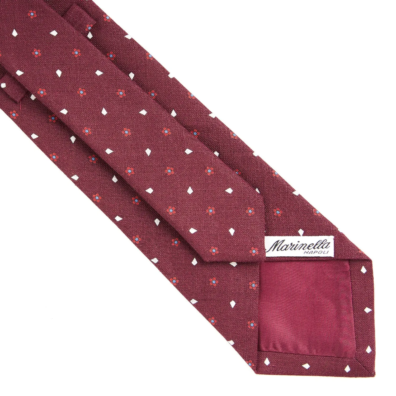 BURGUNDY SARTORIAL COTTON AND SILK TIE