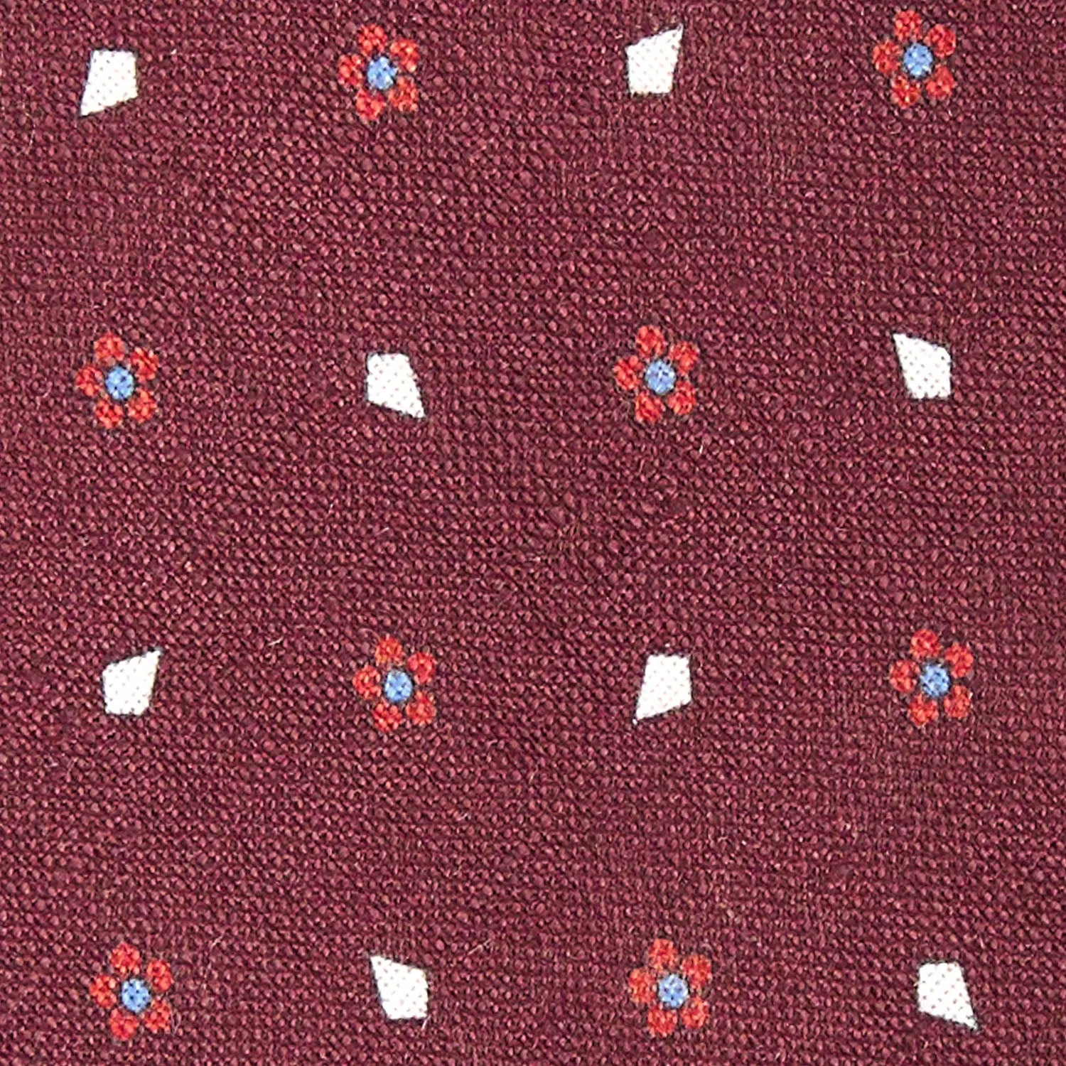 BURGUNDY SARTORIAL COTTON AND SILK TIE