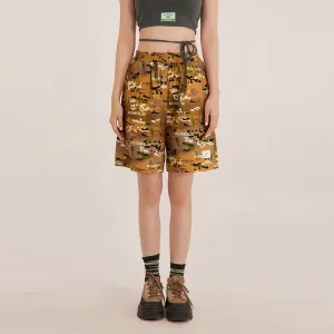 Cameo Print Bermuda Wide Shorts
