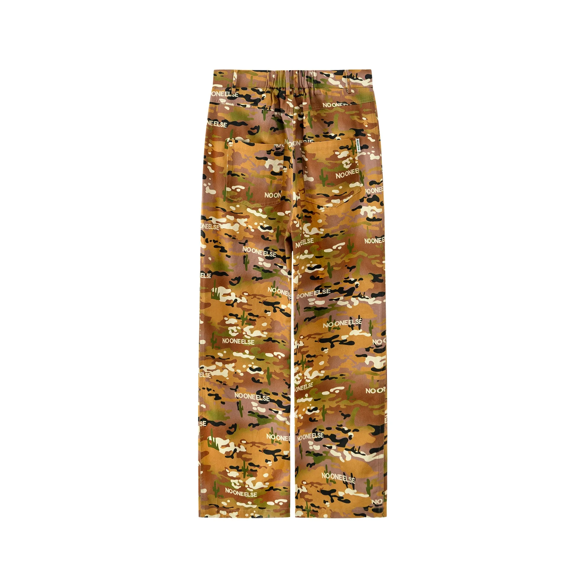 Cameo Print Wide Pants