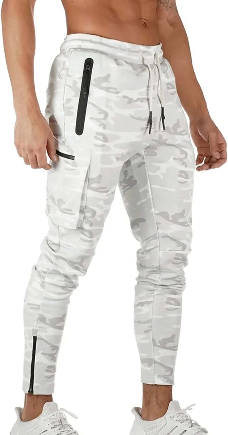 Cargo Pants for Men Relaxed Fit Comfortable Basic Pants Sport Daily Workout Pants Mens Baggy Sweatpants with Pockets