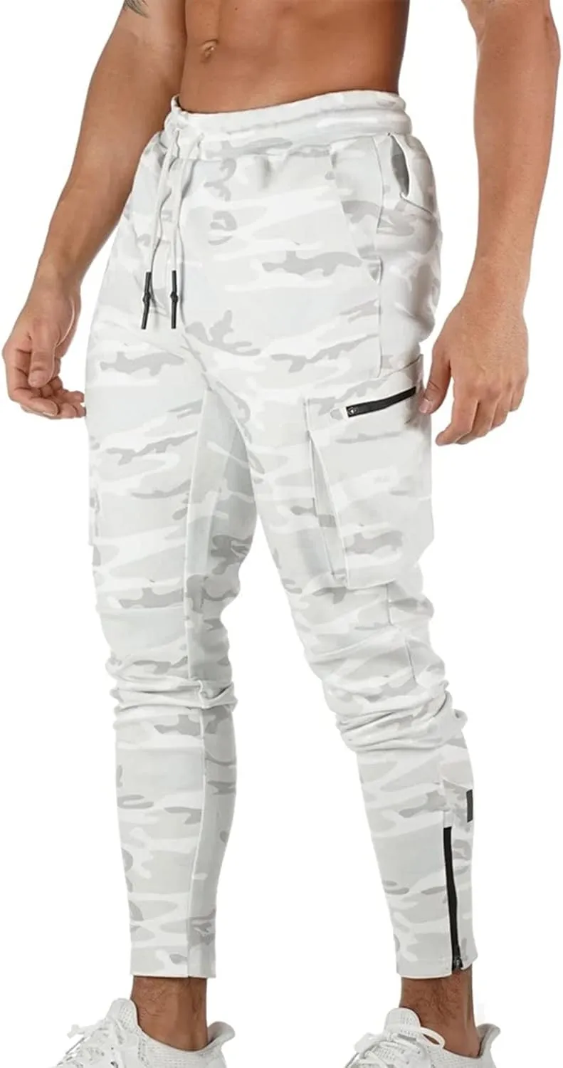 Cargo Pants for Men Relaxed Fit Comfortable Basic Pants Sport Daily Workout Pants Mens Baggy Sweatpants with Pockets