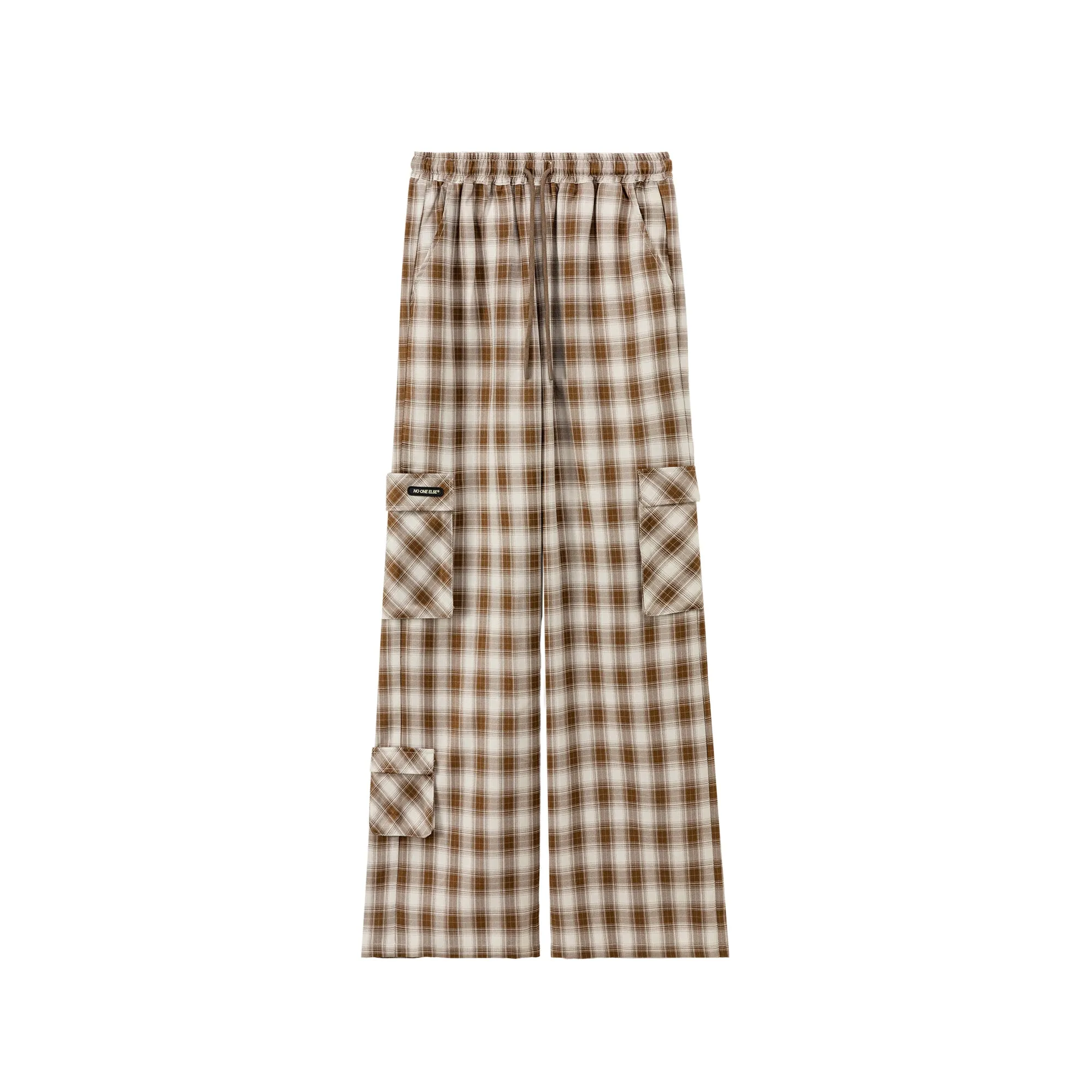 Check Pocket Wide Pants