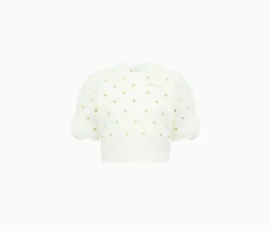 CROPPED POLKA DOT TOP