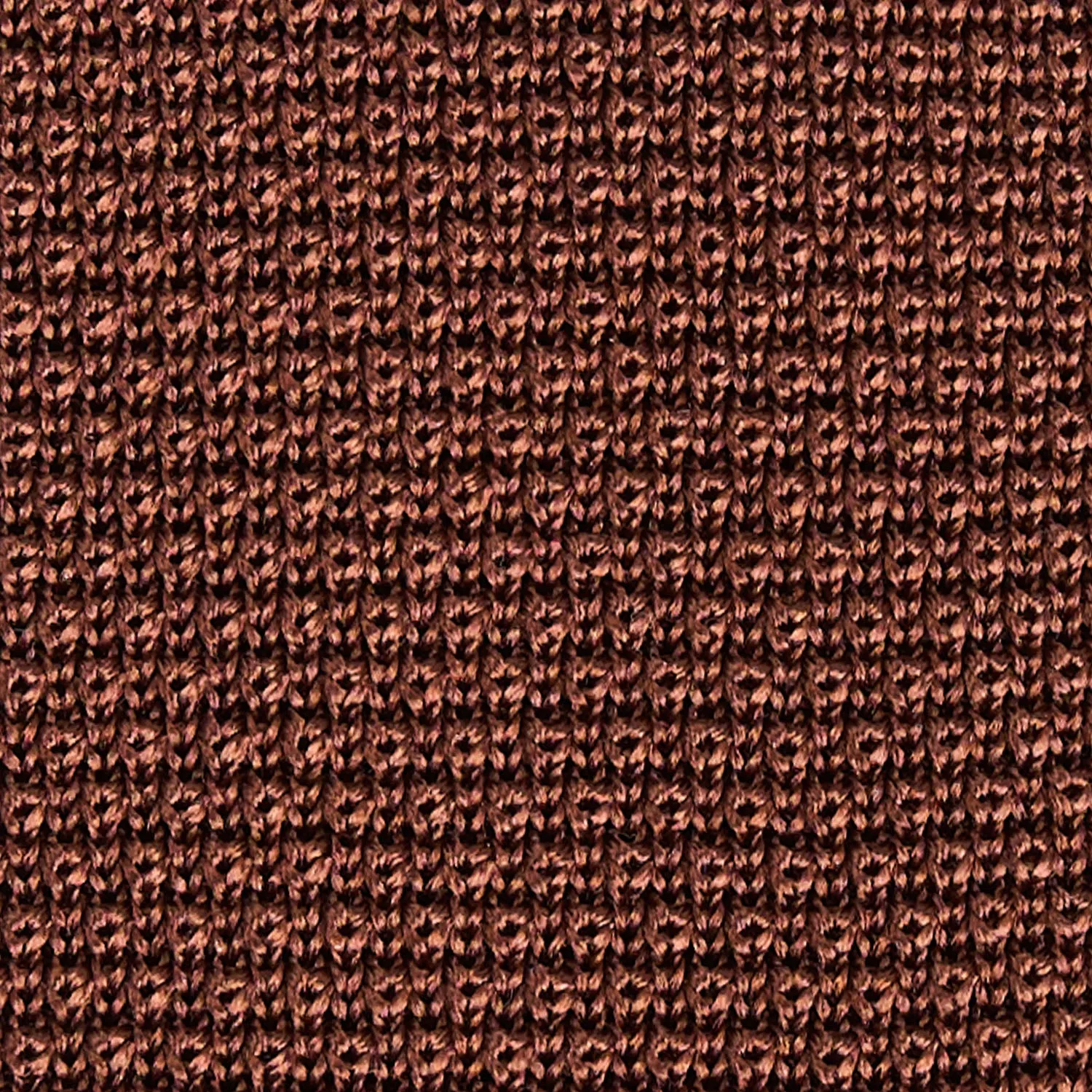DARK BROWN SILK KNITTED TIE