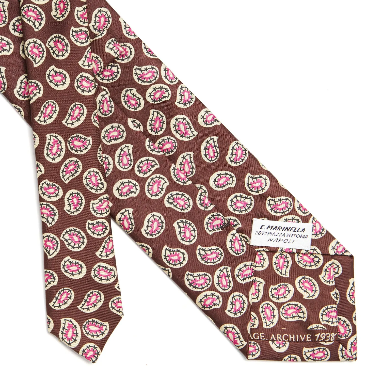 DARK BROWN  SILK TIE