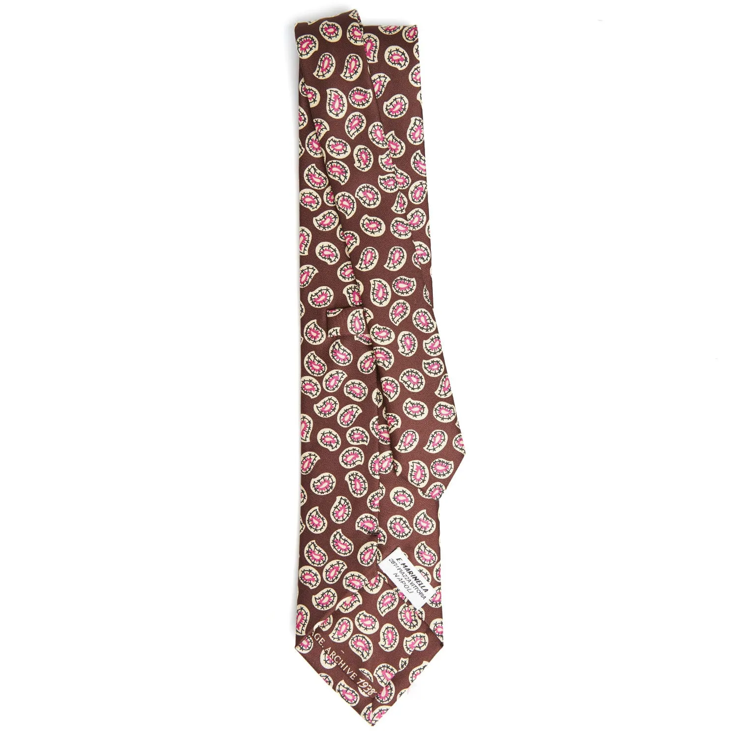 DARK BROWN  SILK TIE