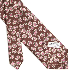 DARK BROWN  SILK TIE