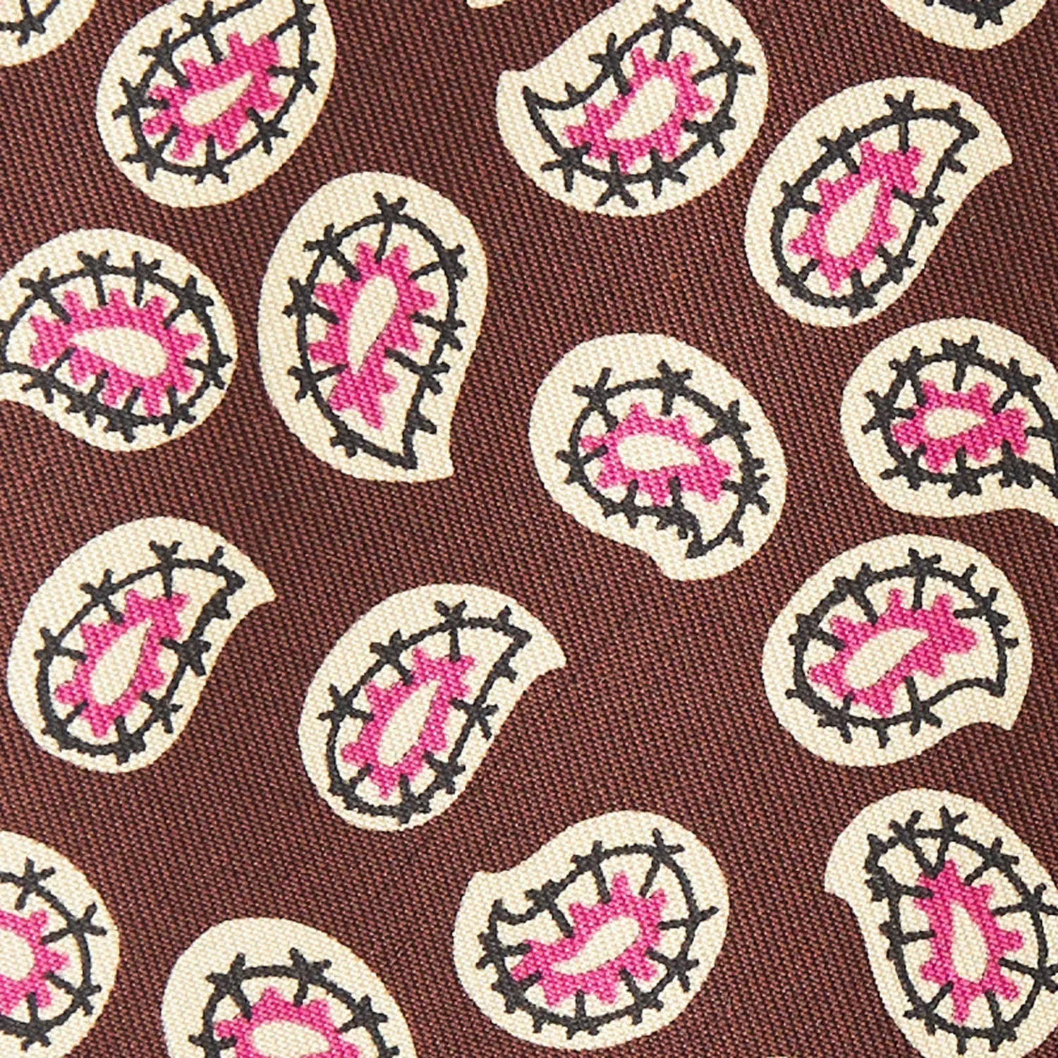 DARK BROWN  SILK TIE