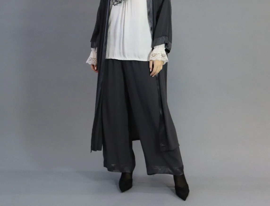 D.E.C.K By Decollage 5720 Floaty Satin Trouser (4 Colours)