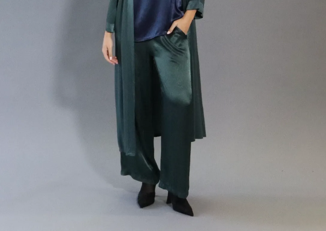D.E.C.K By Decollage 5720 Floaty Satin Trouser (4 Colours)