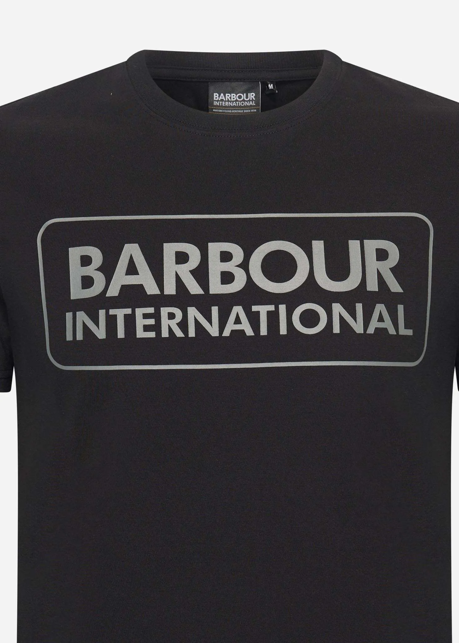 Essential large logo tee - black pewter