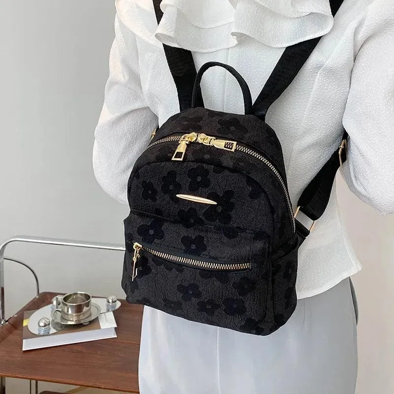Flower Print Mini Backpack for Women