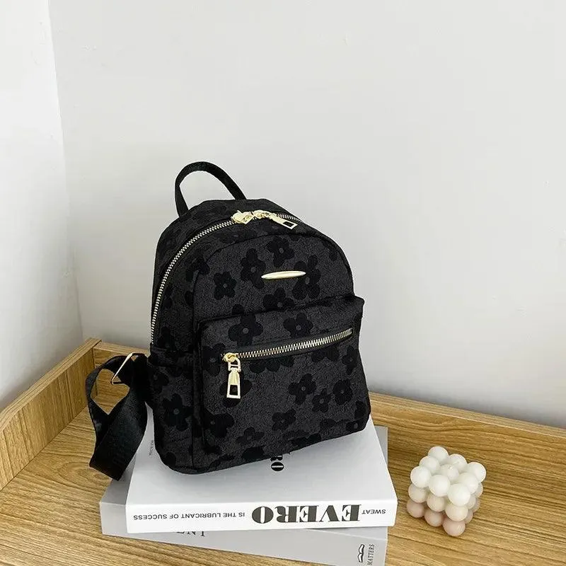 Flower Print Mini Backpack for Women