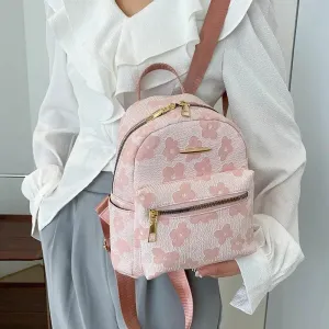 Flower Print Mini Backpack for Women