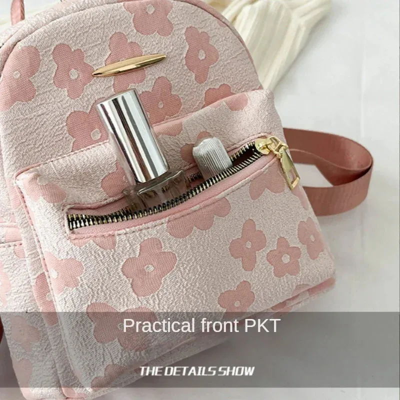 Flower Print Mini Backpack for Women