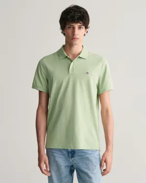 GANT - 3XL&4XL Reg Shield SS Pique Polo, Milky Matcha
