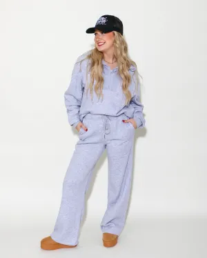 Half Zip Sweatshirt & Pants Set in Grey