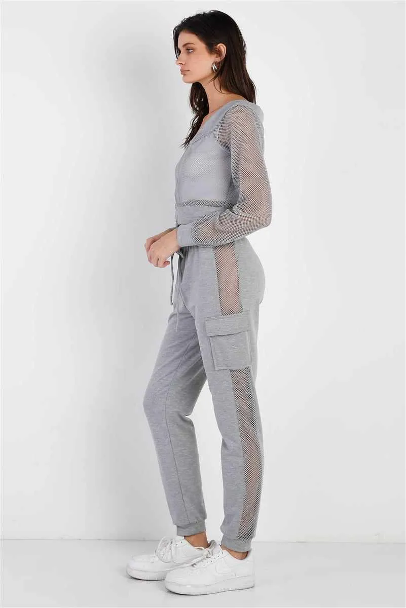 Heather Grey Top & Pants Set