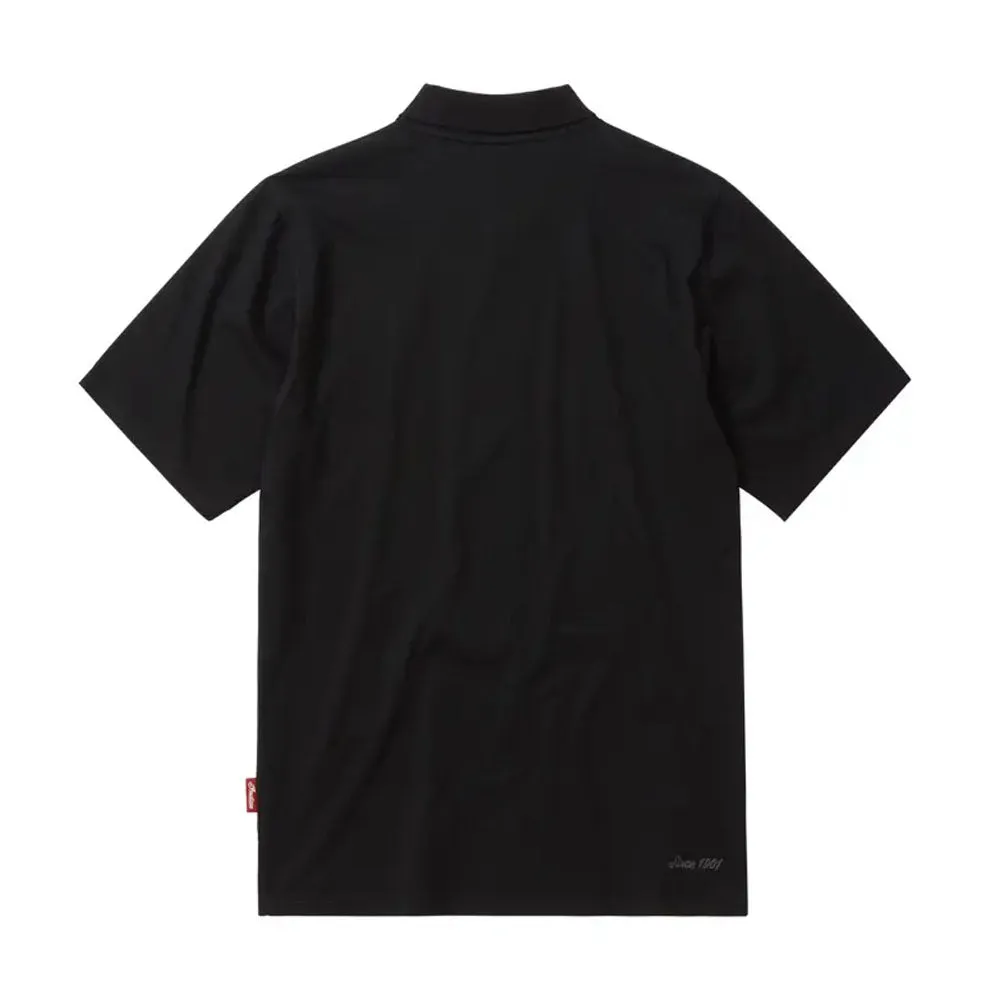 Indian Motorcycle  Mens Indian Polo Shirt Soft Collared Short Sleeve Black
