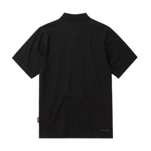Indian Motorcycle  Mens Indian Polo Shirt Soft Collared Short Sleeve Black
