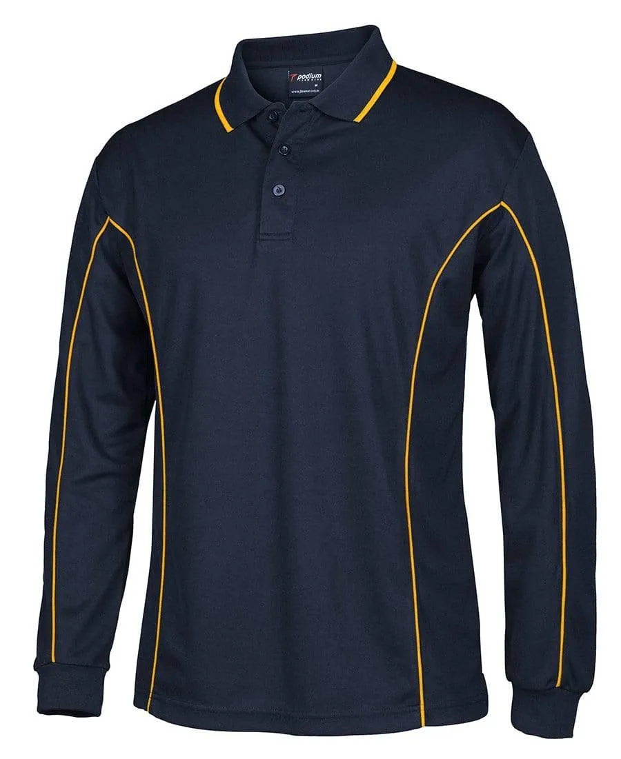 JB'S Long Sleeve Piping Polo Shirt 7PIPL