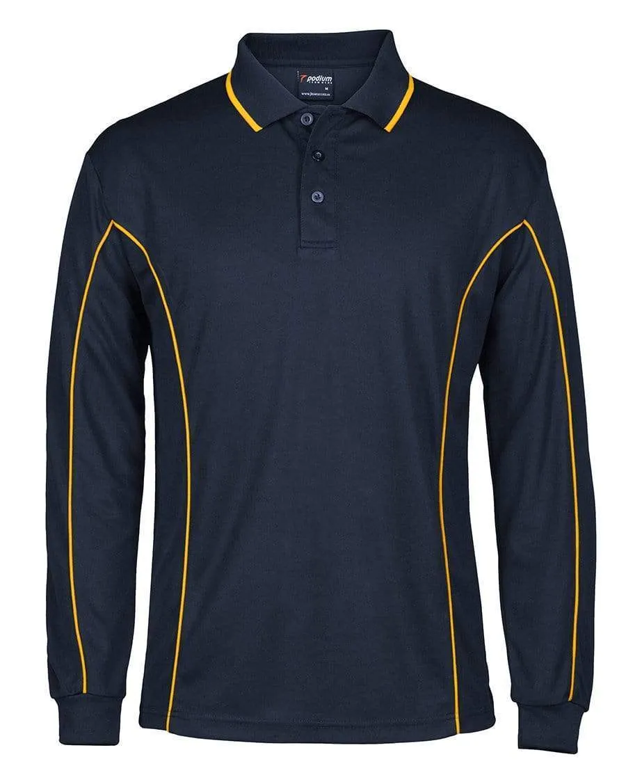 JB'S Long Sleeve Piping Polo Shirt 7PIPL