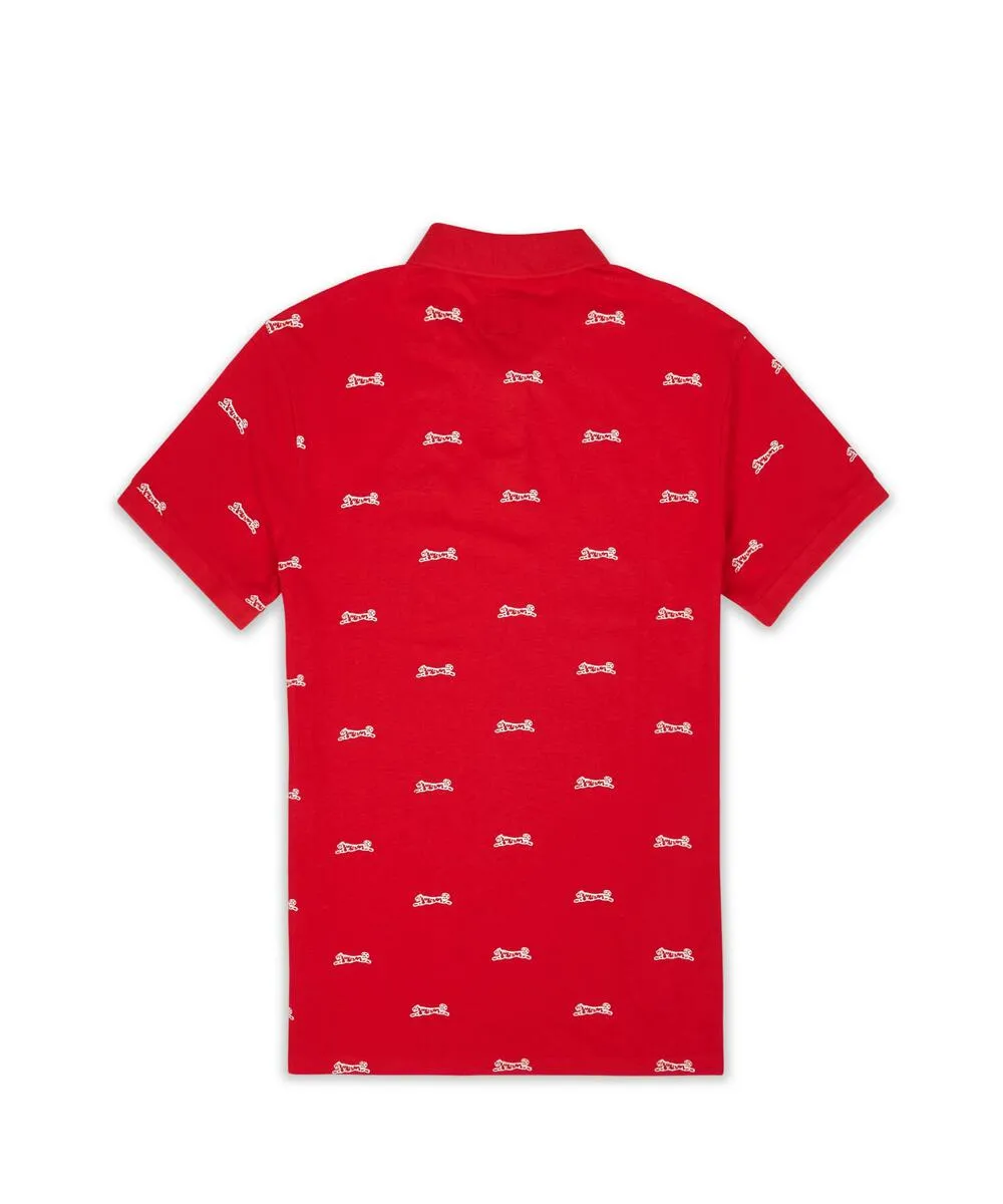 Le Tigre Men's Bridge Allover Tiger Polo