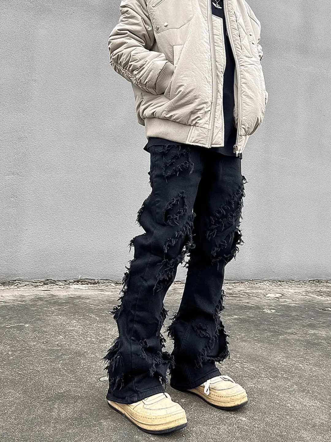 [luxe__05] high street trendy brand stretch pants na669