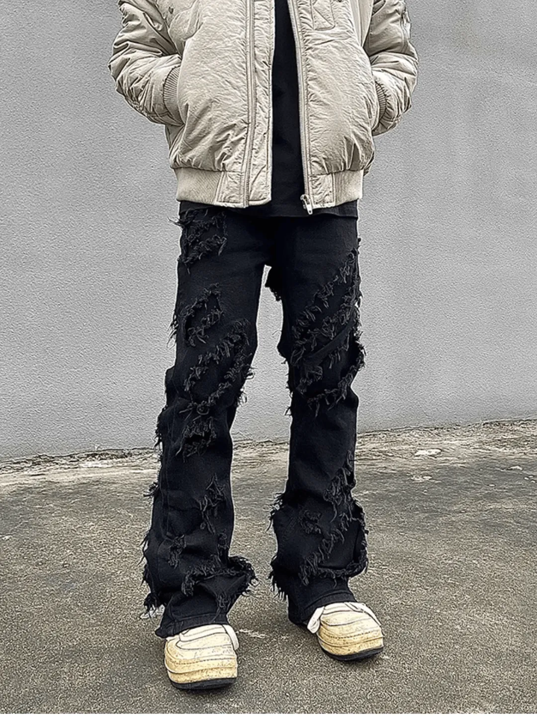 [luxe__05] high street trendy brand stretch pants na669