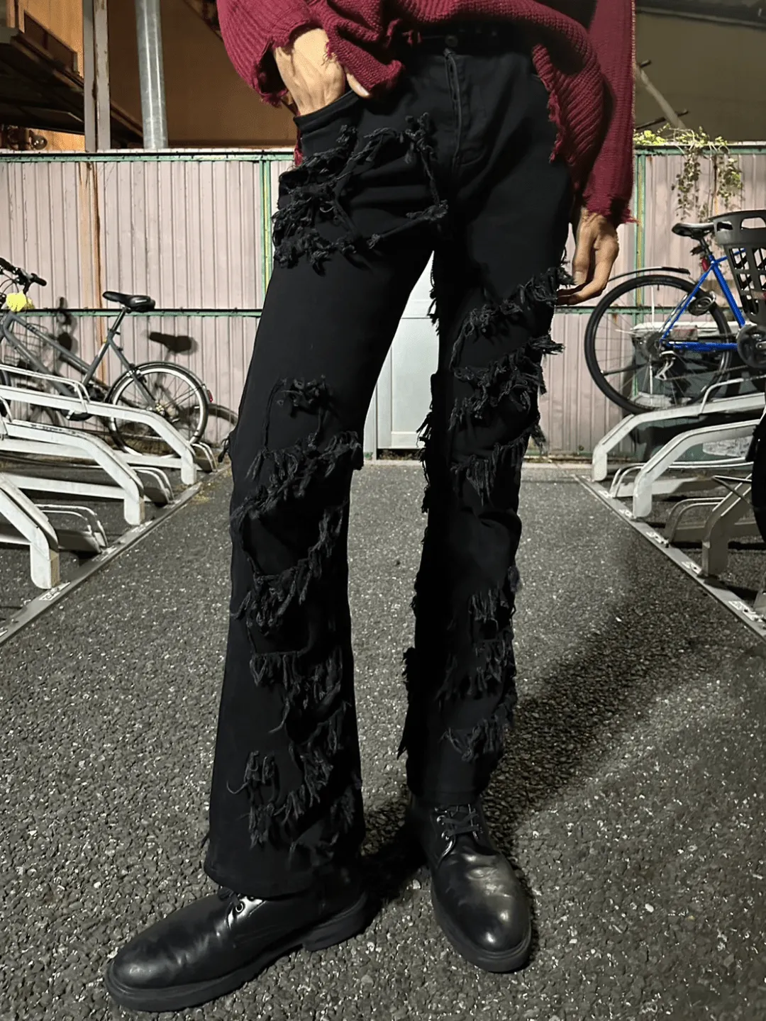 [luxe__05] high street trendy brand stretch pants na669
