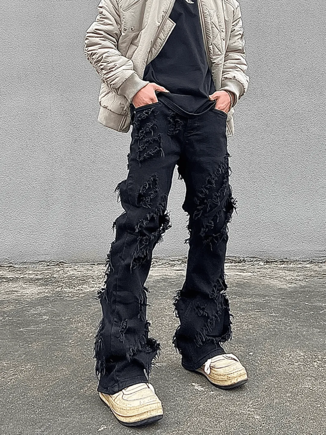 [luxe__05] high street trendy brand stretch pants na669