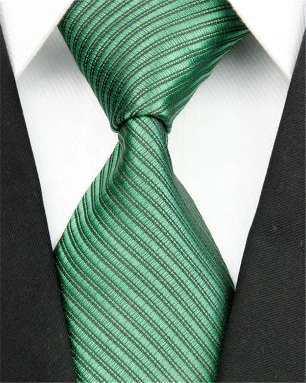 Man Fashion Accessories Striped Jacquard Woven Classic Business Silk Tie Casual Necktie