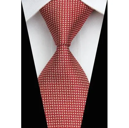 Man Fashion Accessories Striped Jacquard Woven Classic Business Silk Tie Casual Necktie