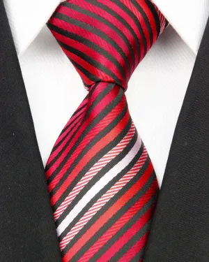 Man Fashion Accessories Striped Jacquard Woven Classic Business Silk Tie Casual Necktie