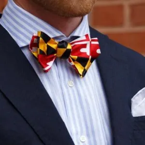 Maryland Flag / Self-Tie Bowtie