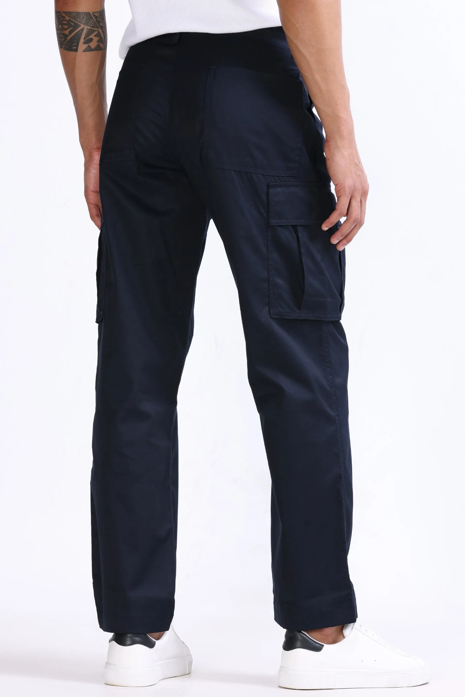 MASON RELAXED CARGO PANTS IN NAVY