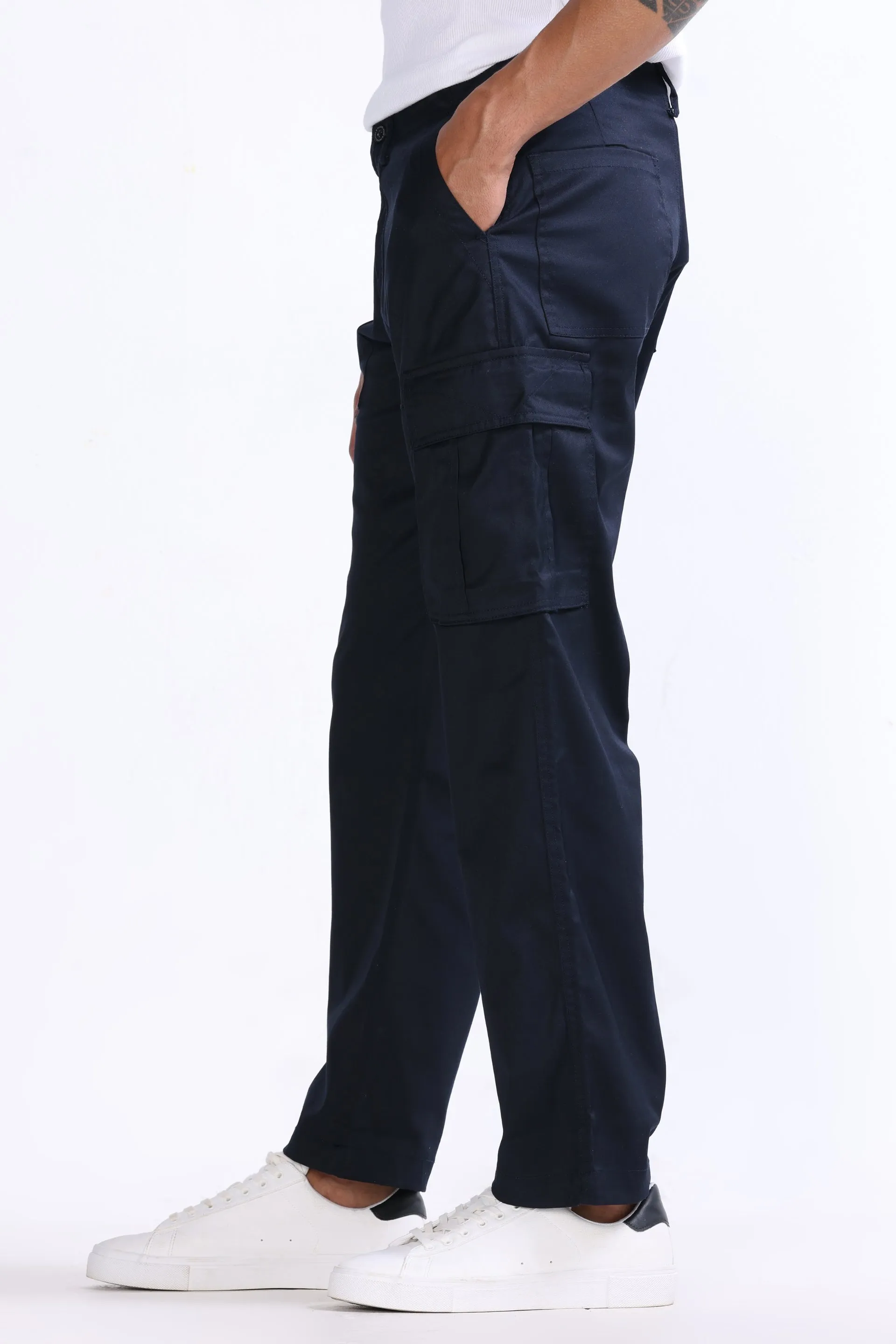 MASON RELAXED CARGO PANTS IN NAVY