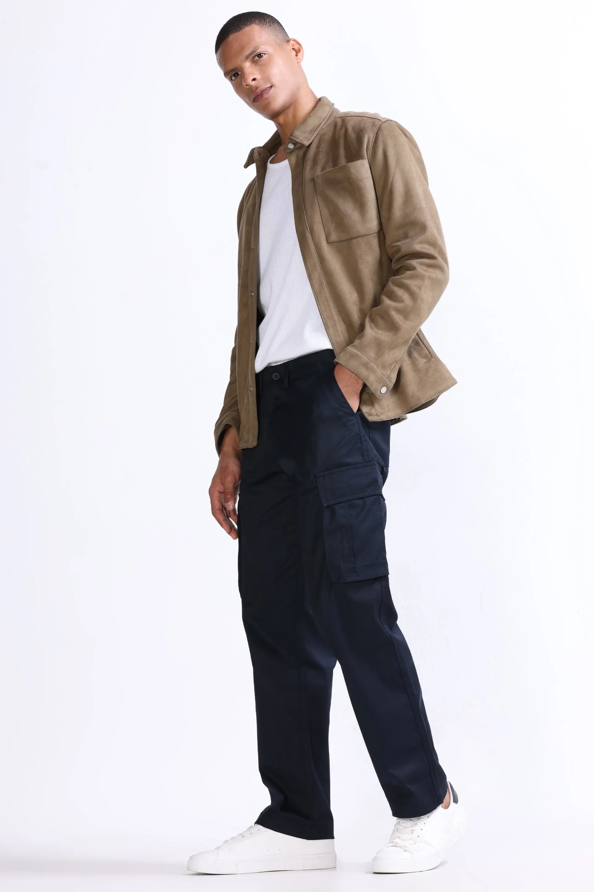 MASON RELAXED CARGO PANTS IN NAVY