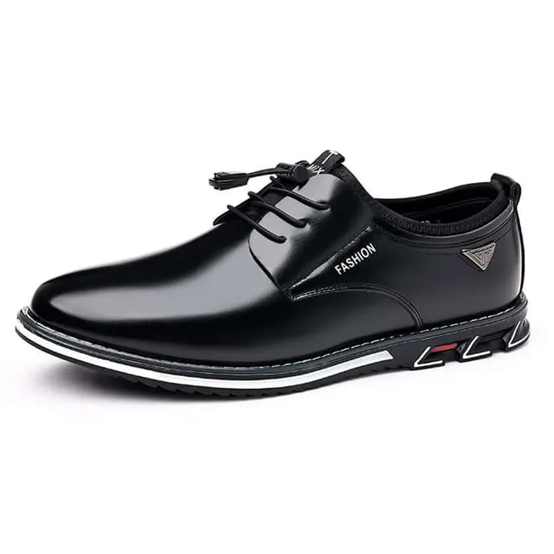 Men's Pointed Toe Lace-Up Casual Shoes